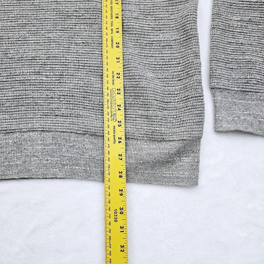 Knit for‎ J.Crew Mens XL Gray Coastal Fisherman Style Cozy Crewneck Sweater